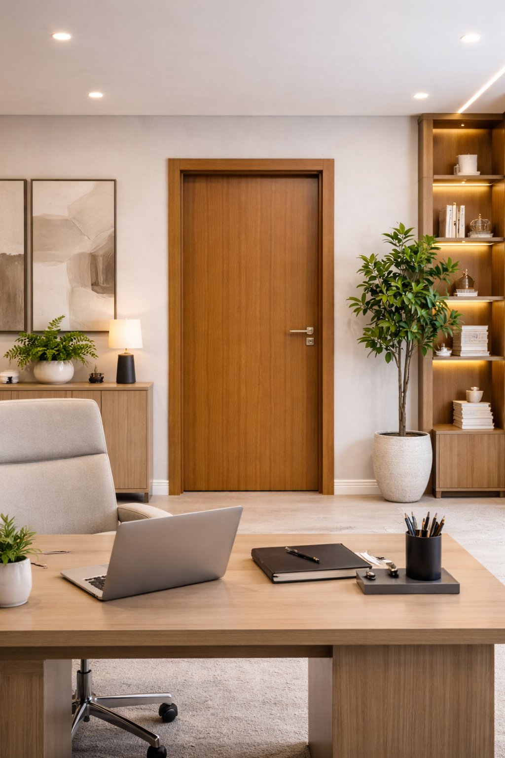 Porta Linha Amadeirada na cor Curupixá - vista 4